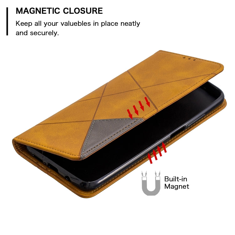 For Xiaomi Redmi K30 Rhombus Texture Horizontal Flip Magnetic Leather Case with Holder & Card Slots & Wallet