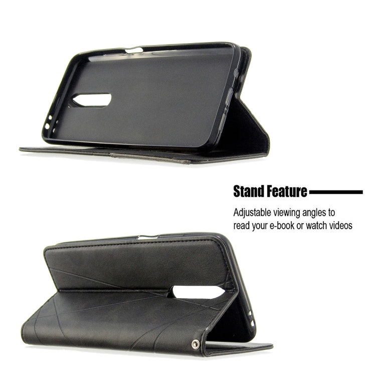 For Xiaomi Redmi K30 Rhombus Texture Horizontal Flip Magnetic Leather Case with Holder & Card Slots & Wallet