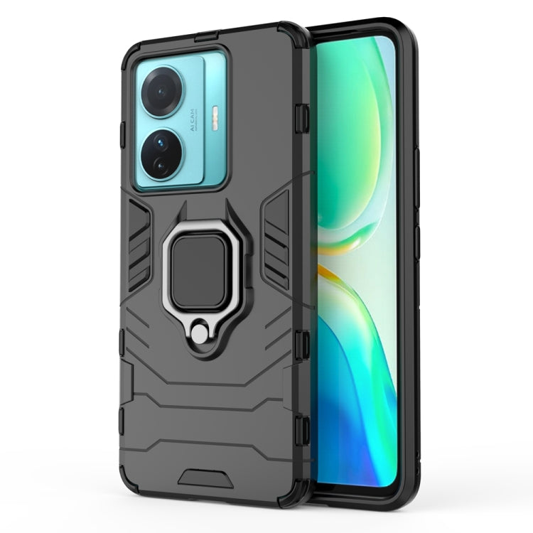 For vivo T1 Pro 5G / S15e 5G Shockproof PC + TPU Phone Case with Magnetic Ring Holder