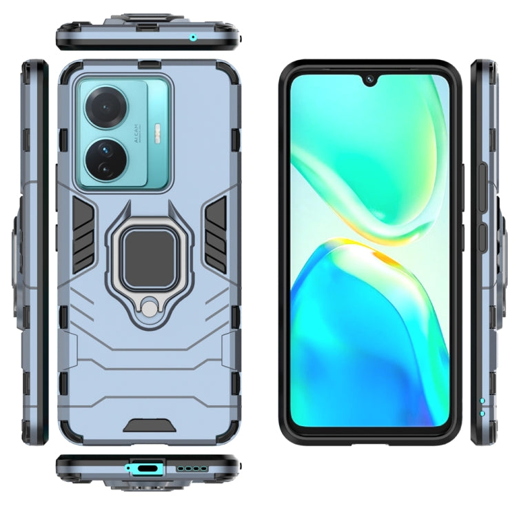 For vivo T1 Pro 5G / S15e 5G Shockproof PC + TPU Phone Case with Magnetic Ring Holder
