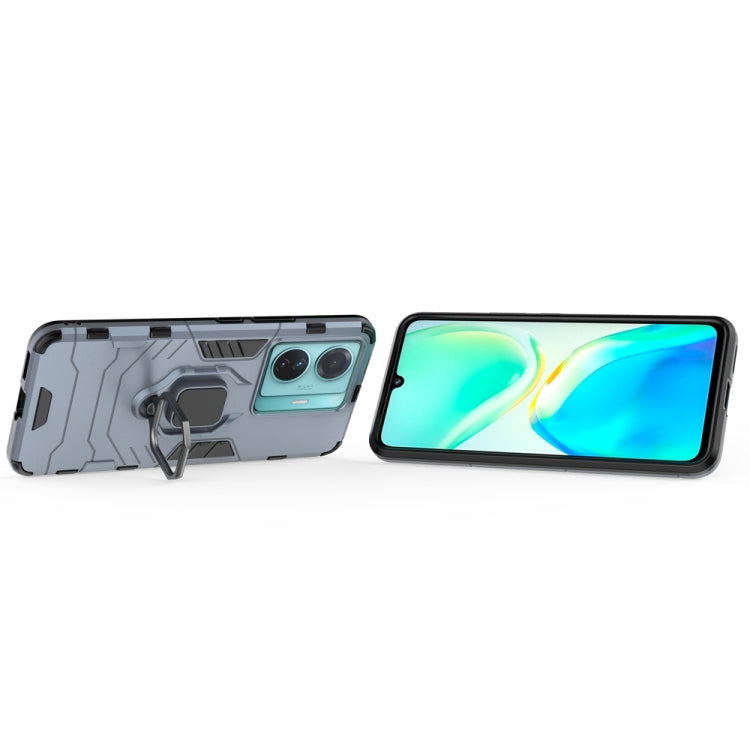 For vivo T1 Pro 5G / S15e 5G Shockproof PC + TPU Phone Case with Magnetic Ring Holder