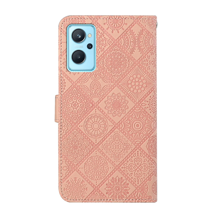 For OPPO Realme 9i Ethnic Style Embossed Pattern Leather Phone Case