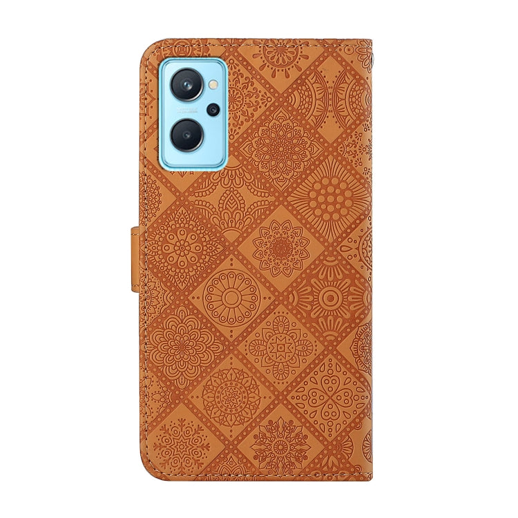 For OPPO Realme 9i Ethnic Style Embossed Pattern Leather Phone Case