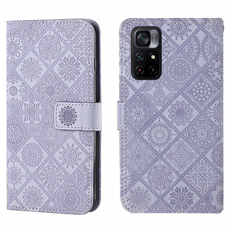 For Xiaomi Poco M4 Pro 5G Ethnic Style Embossed Pattern Leather Phone Case