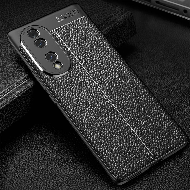 For Honor 70 Litchi Texture Shockproof TPU Phone Case