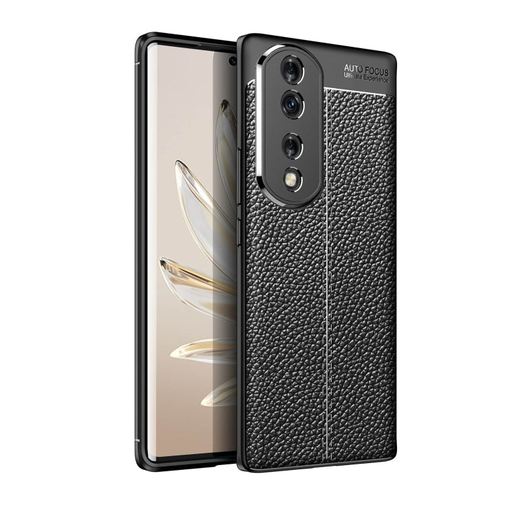 For Honor 70 Pro Litchi Texture Shockproof TPU Phone Case