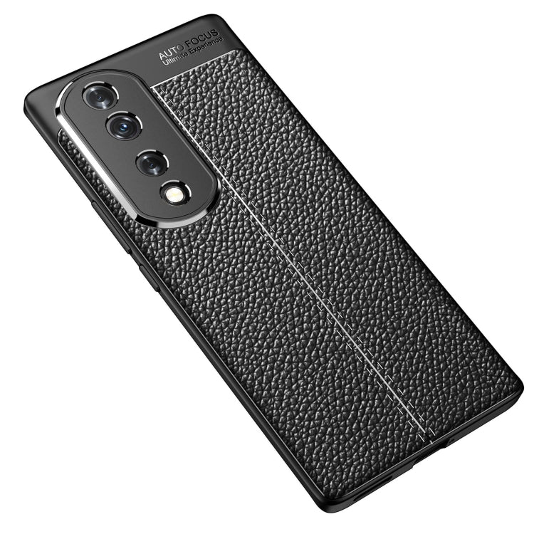 For Honor 70 Pro Litchi Texture Shockproof TPU Phone Case