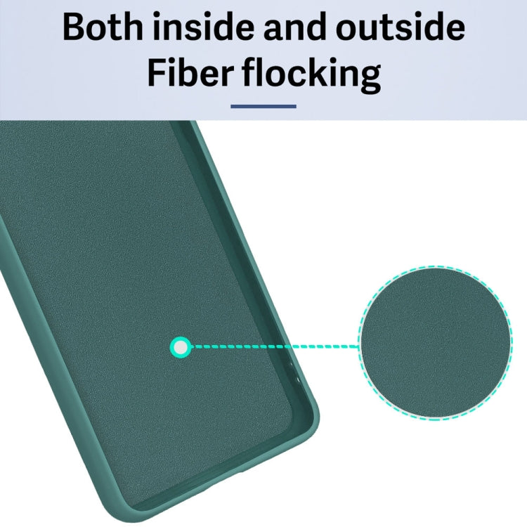 For Samsung Galaxy A23 5G Fine Hole Liquid Silicone Skin Feel Shockproof Phone Case with Card Slot