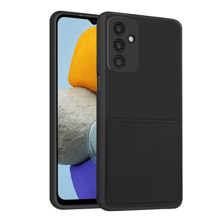 For Samsung Galaxy M23 5G Fine Hole Liquid Silicone Skin Feel Shockproof Phone Case with Card Slot