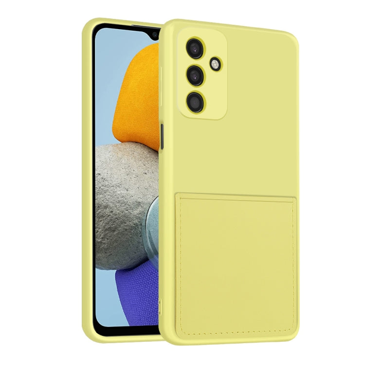 For Samsung Galaxy M23 5G Fine Hole Liquid Silicone Skin Feel Shockproof Phone Case with Card Slot