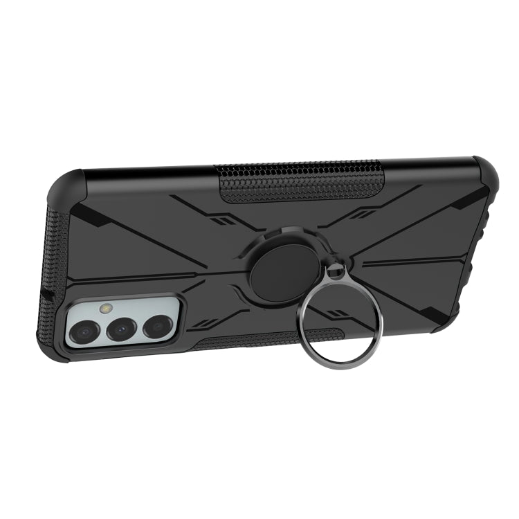 For Samsung Galaxy F23 / M23 5G Armor Bear Shockproof PC + TPU Phone Case with Ring