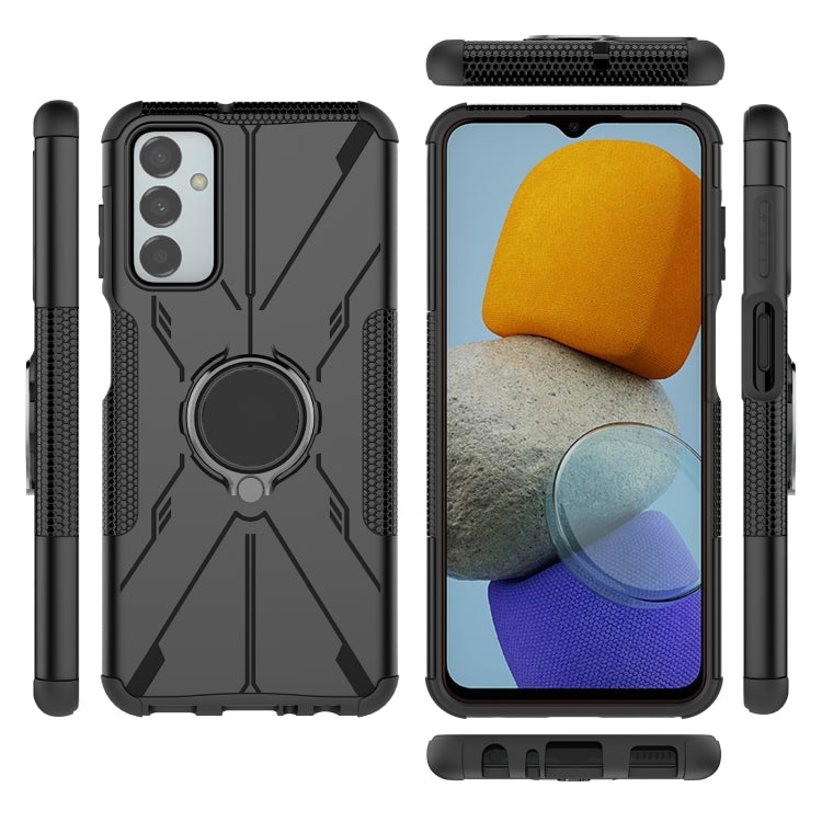 For Samsung Galaxy F23 / M23 5G Armor Bear Shockproof PC + TPU Phone Case with Ring