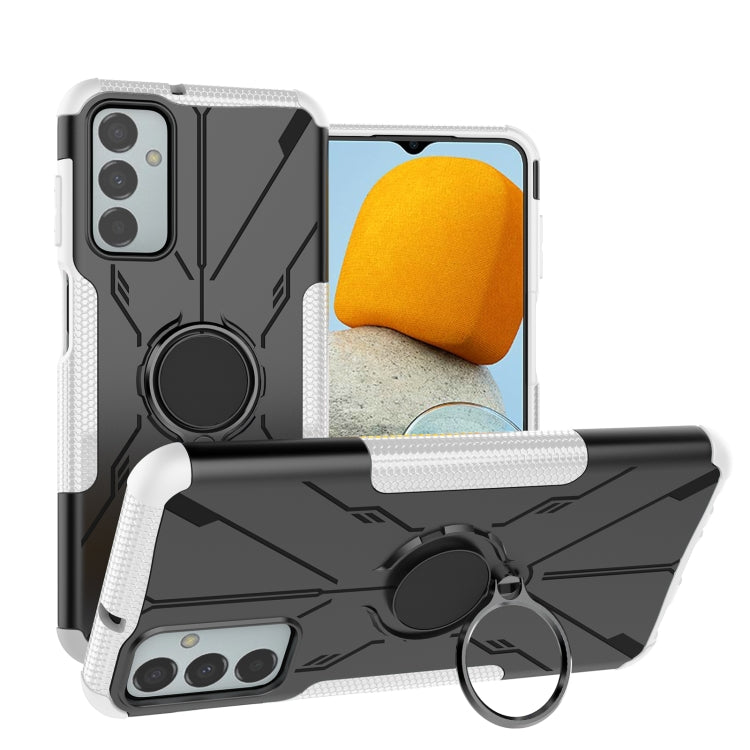 For Samsung Galaxy F23 / M23 5G Armor Bear Shockproof PC + TPU Phone Case with Ring