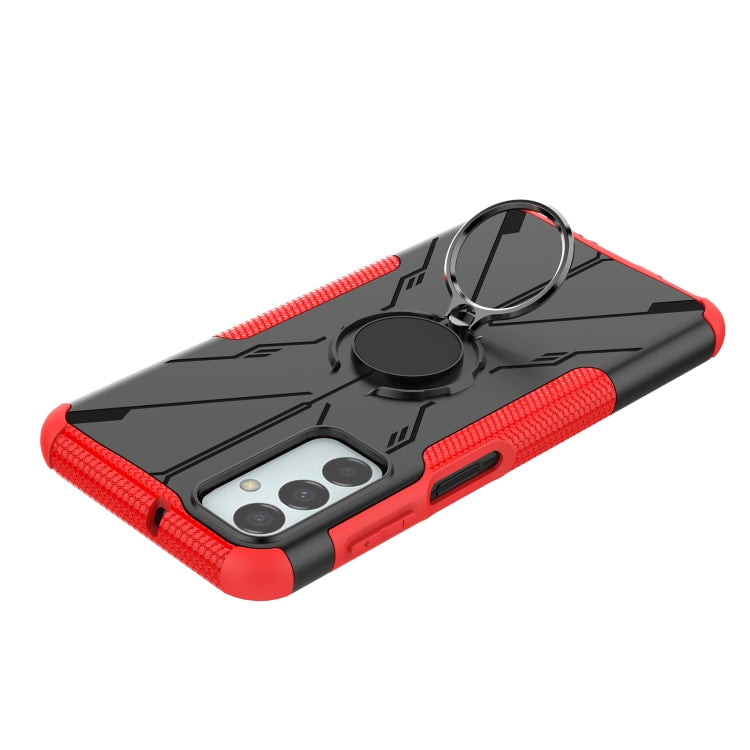 For Samsung Galaxy F23 / M23 5G Armor Bear Shockproof PC + TPU Phone Case with Ring