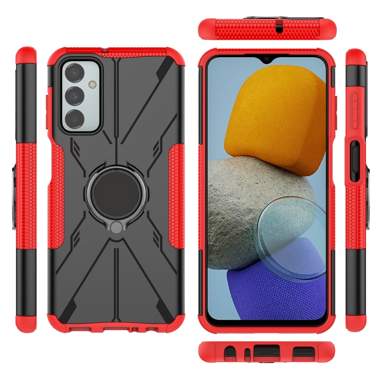For Samsung Galaxy F23 / M23 5G Armor Bear Shockproof PC + TPU Phone Case with Ring