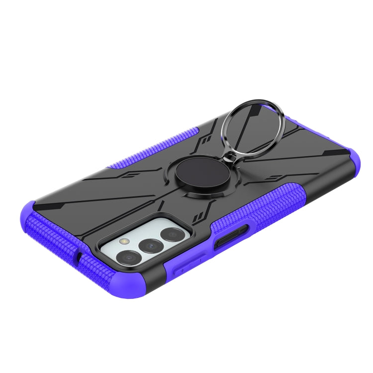 For Samsung Galaxy F23 / M23 5G Armor Bear Shockproof PC + TPU Phone Case with Ring