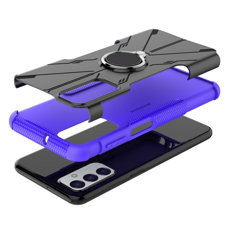 For Samsung Galaxy F23 / M23 5G Armor Bear Shockproof PC + TPU Phone Case with Ring