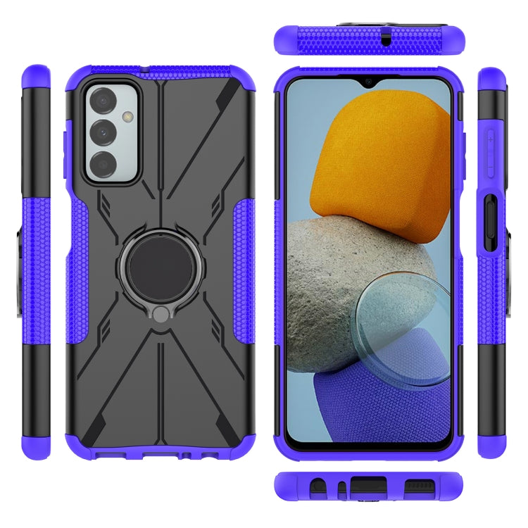 For Samsung Galaxy F23 / M23 5G Armor Bear Shockproof PC + TPU Phone Case with Ring