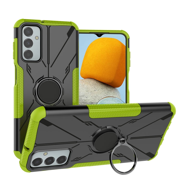 For Samsung Galaxy F23 / M23 5G Armor Bear Shockproof PC + TPU Phone Case with Ring