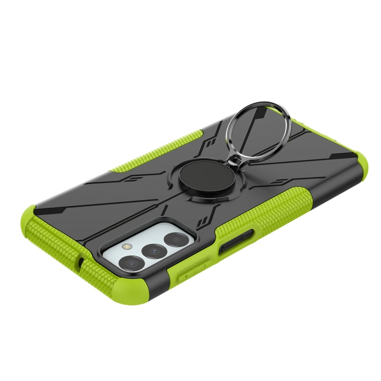 For Samsung Galaxy F23 / M23 5G Armor Bear Shockproof PC + TPU Phone Case with Ring
