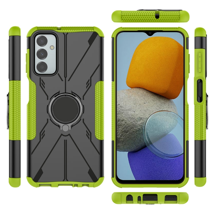 For Samsung Galaxy F23 / M23 5G Armor Bear Shockproof PC + TPU Phone Case with Ring