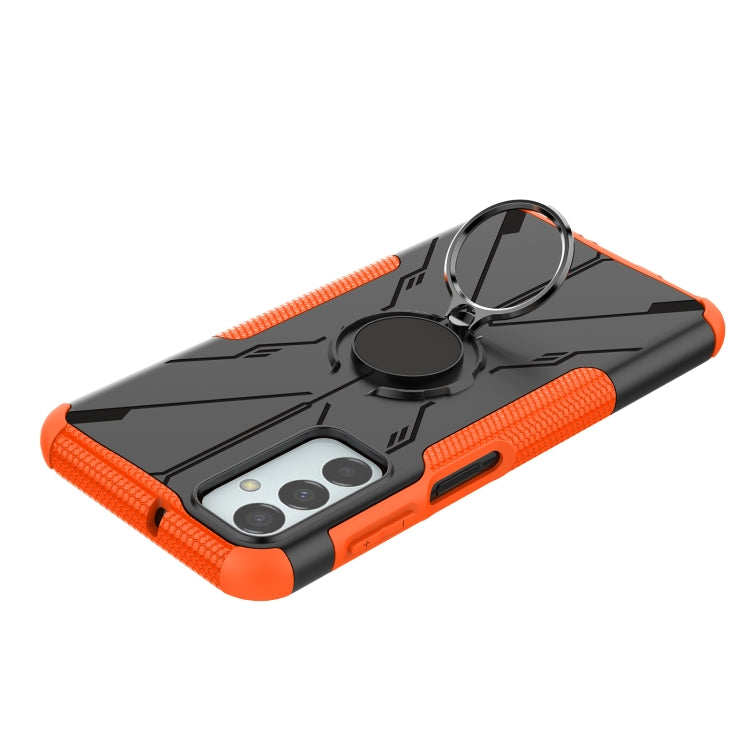 For Samsung Galaxy F23 / M23 5G Armor Bear Shockproof PC + TPU Phone Case with Ring