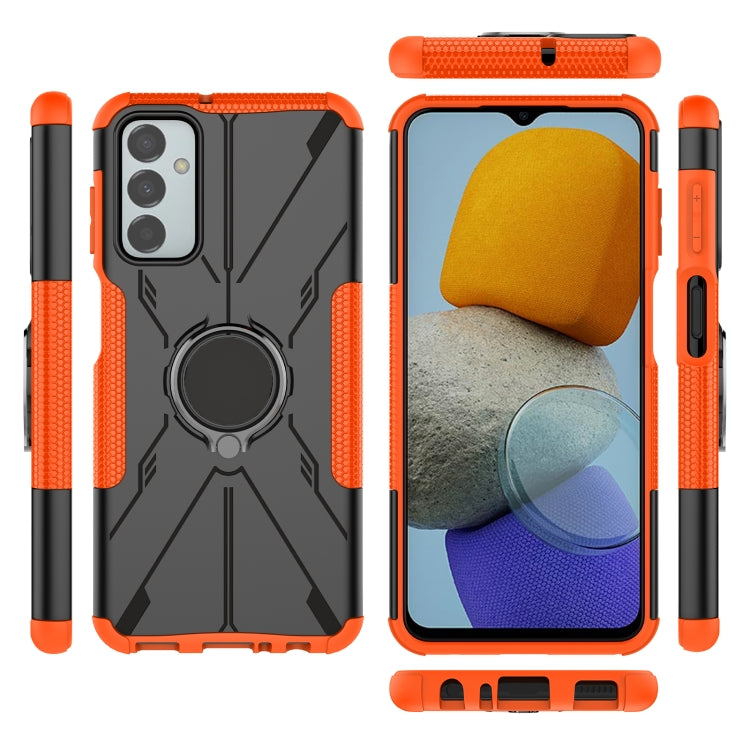 For Samsung Galaxy F23 / M23 5G Armor Bear Shockproof PC + TPU Phone Case with Ring