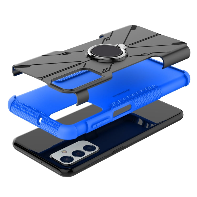 For Samsung Galaxy F23 / M23 5G Armor Bear Shockproof PC + TPU Phone Case with Ring