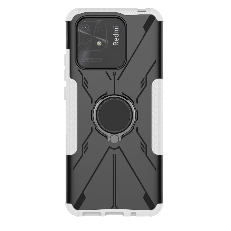 For Xiaomi Redmi 10C 4G Armor Bear Shockproof PC + TPU Phone Case with Ring