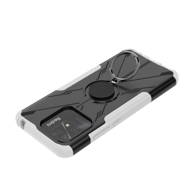 For Xiaomi Redmi 10C 4G Armor Bear Shockproof PC + TPU Phone Case with Ring