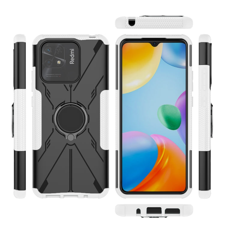 For Xiaomi Redmi 10C 4G Armor Bear Shockproof PC + TPU Phone Case with Ring