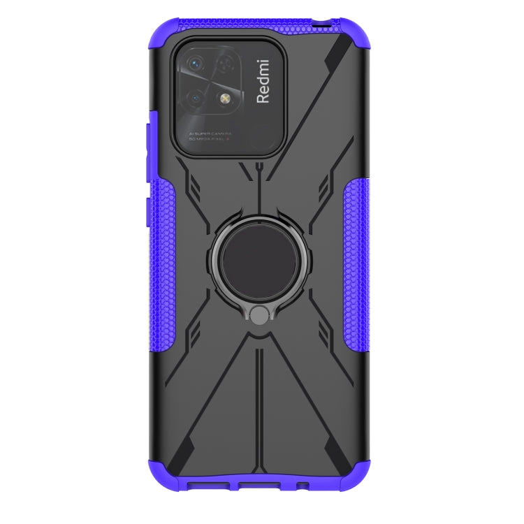 For Xiaomi Redmi 10C 4G Armor Bear Shockproof PC + TPU Phone Case with Ring