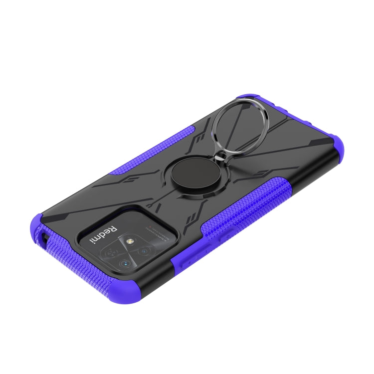 For Xiaomi Redmi 10C 4G Armor Bear Shockproof PC + TPU Phone Case with Ring