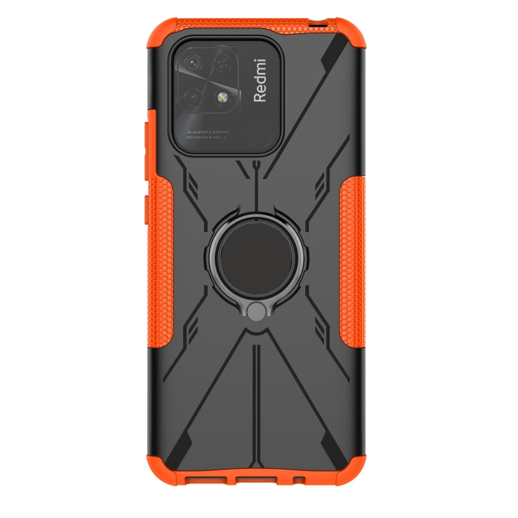 For Xiaomi Redmi 10C 4G Armor Bear Shockproof PC + TPU Phone Case with Ring