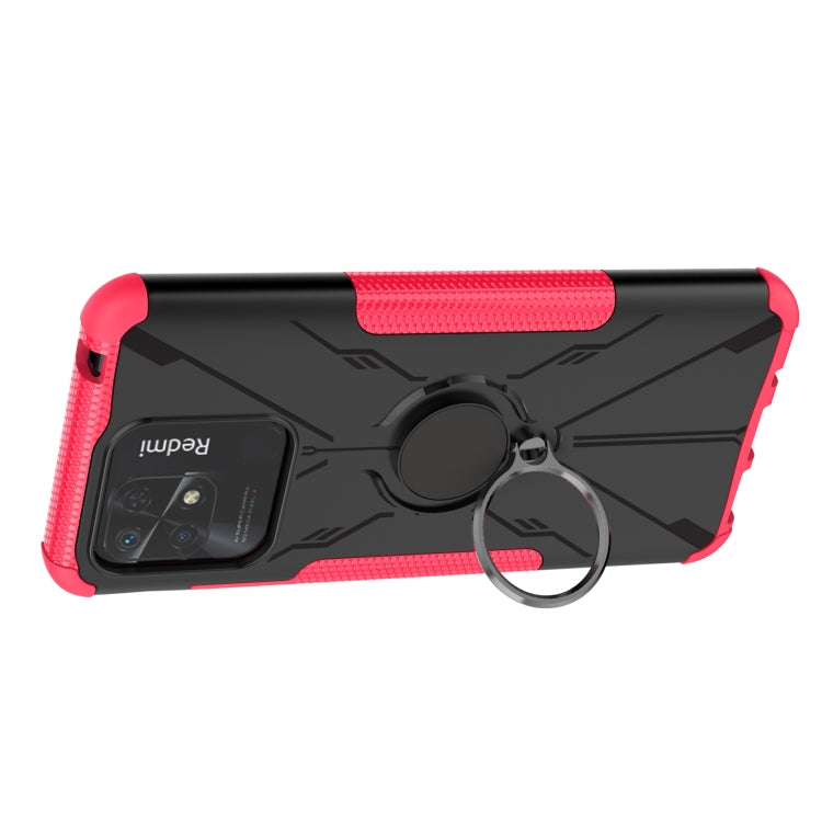 For Xiaomi Redmi 10C 4G Armor Bear Shockproof PC + TPU Phone Case with Ring