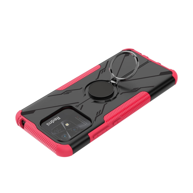 For Xiaomi Redmi 10C 4G Armor Bear Shockproof PC + TPU Phone Case with Ring