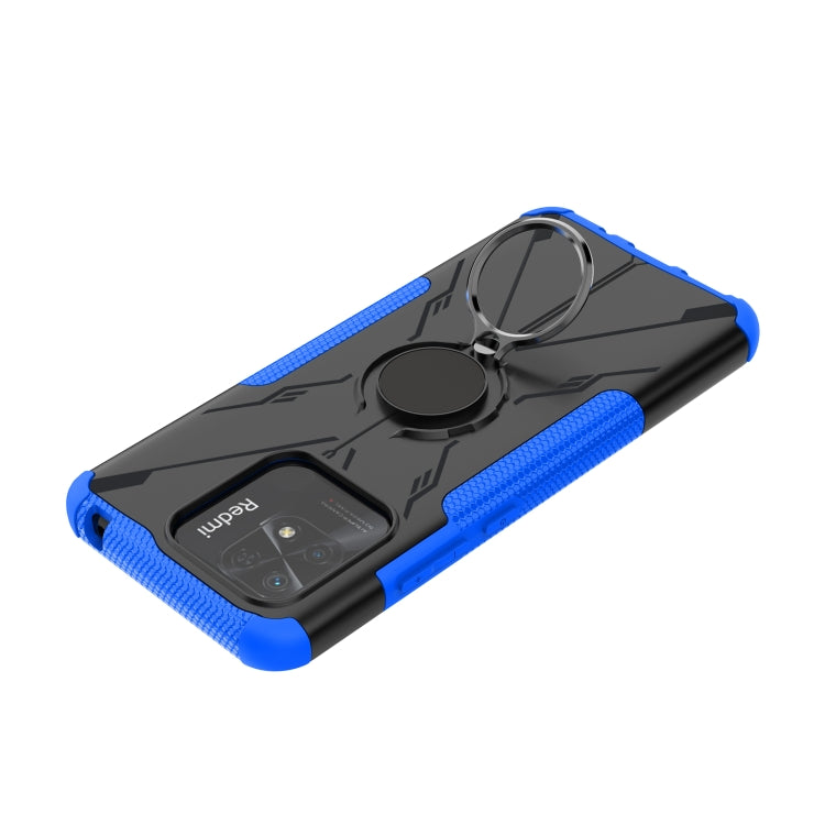 For Xiaomi Redmi 10C 4G Armor Bear Shockproof PC + TPU Phone Case with Ring