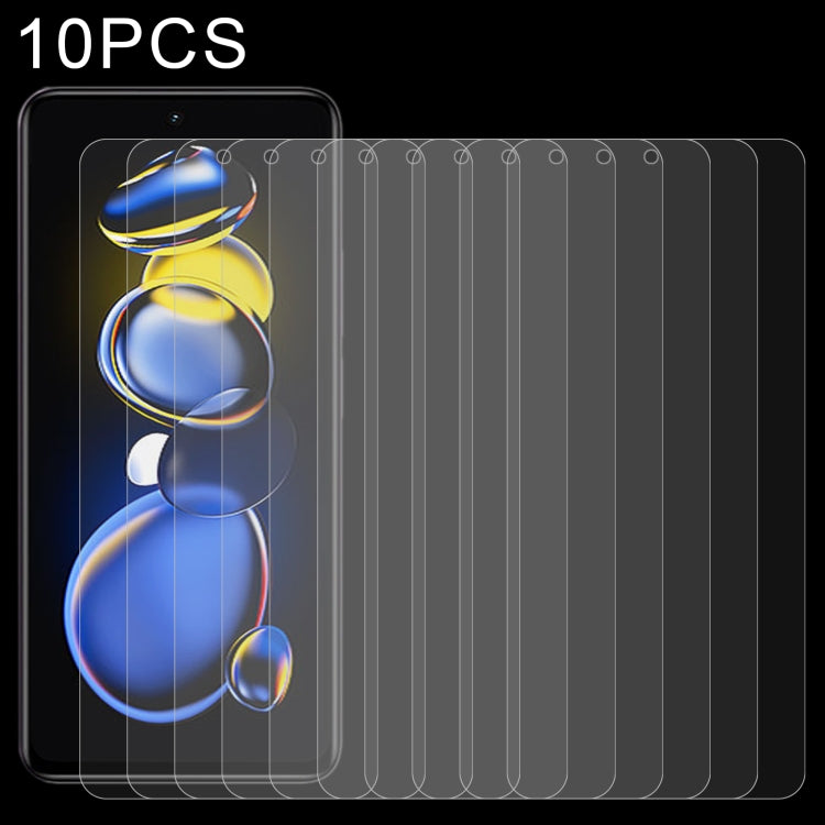 10 PCS 0.26mm 9H 2.5D Tempered Glass Film For Xiaomi Redmi Note 11T Pro/11T Pro+/11T Pro+ Astro Boy Limited Edition/Poco X4 GT