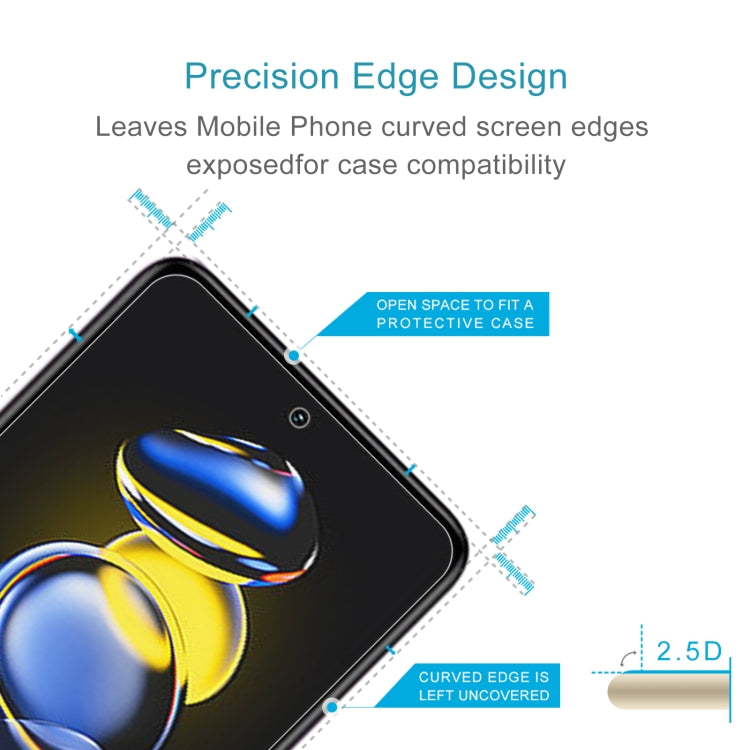 50 PCS 0.26mm 9H 2.5D Tempered Glass Film For Xiaomi Redmi Note 11T Pro/11T Pro+/11T Pro+ Astro Boy Limited Edition/Poco X4 GT