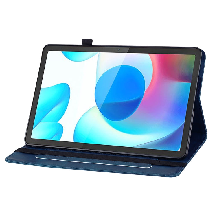 For OPPO Realme Pad 10.4 Skin Feel Solid Color Zipper Leather Tablet Case