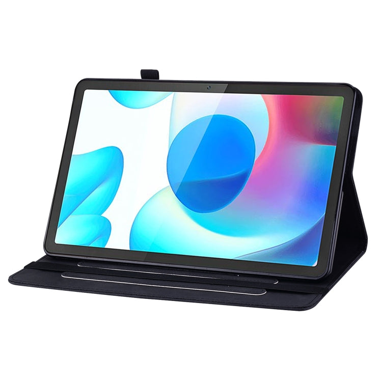 For OPPO Realme Pad 10.4 Skin Feel Solid Color Zipper Leather Tablet Case