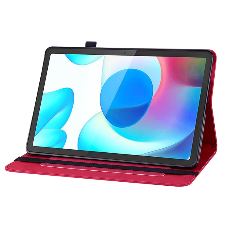 For OPPO Realme Pad 10.4 Skin Feel Solid Color Zipper Leather Tablet Case