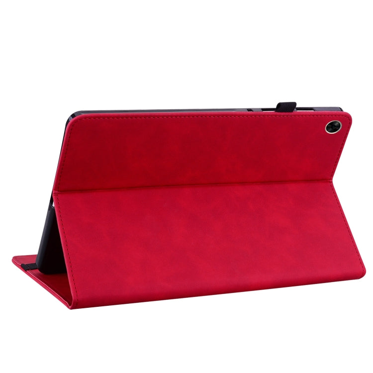 For OPPO Realme Pad 10.4 Skin Feel Solid Color Zipper Leather Tablet Case