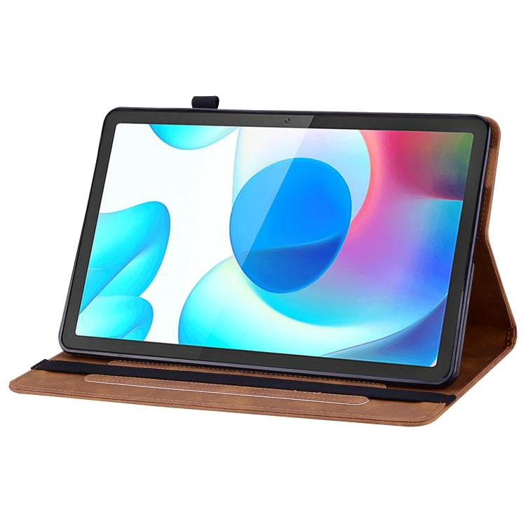 For OPPO Realme Pad 10.4 Skin Feel Solid Color Zipper Leather Tablet Case