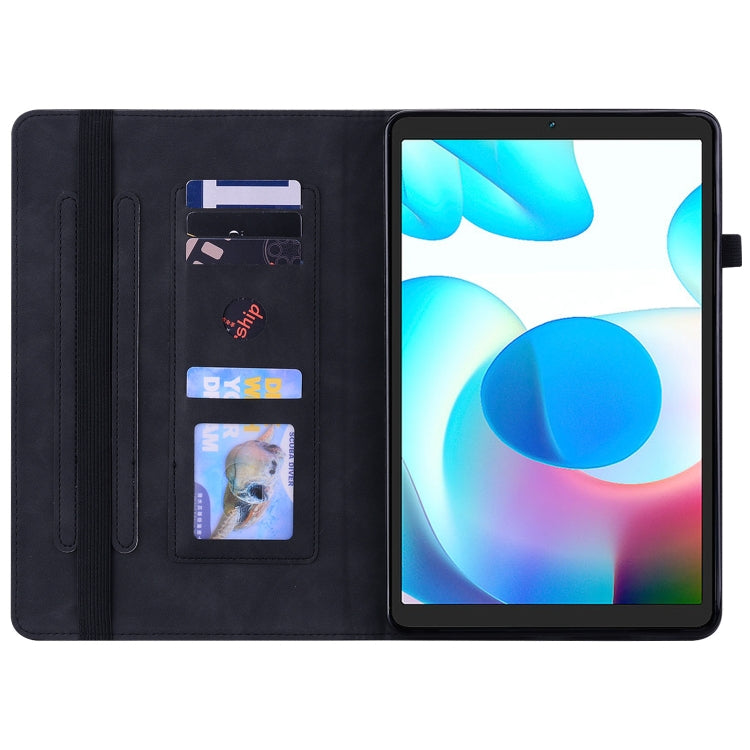 For OPPO Realme Pad mini 8.7 Skin Feel Solid Color Zipper Leather Tablet Case