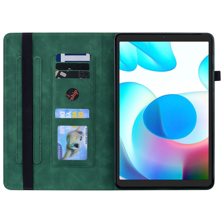 For OPPO Realme Pad mini 8.7 Skin Feel Solid Color Zipper Leather Tablet Case