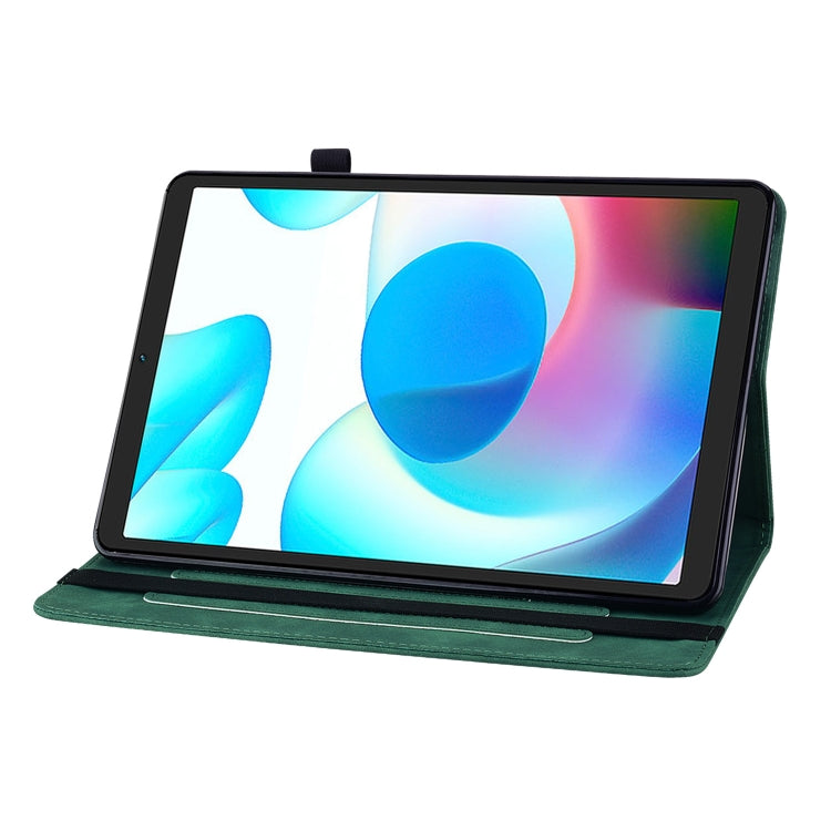 For OPPO Realme Pad mini 8.7 Skin Feel Solid Color Zipper Leather Tablet Case