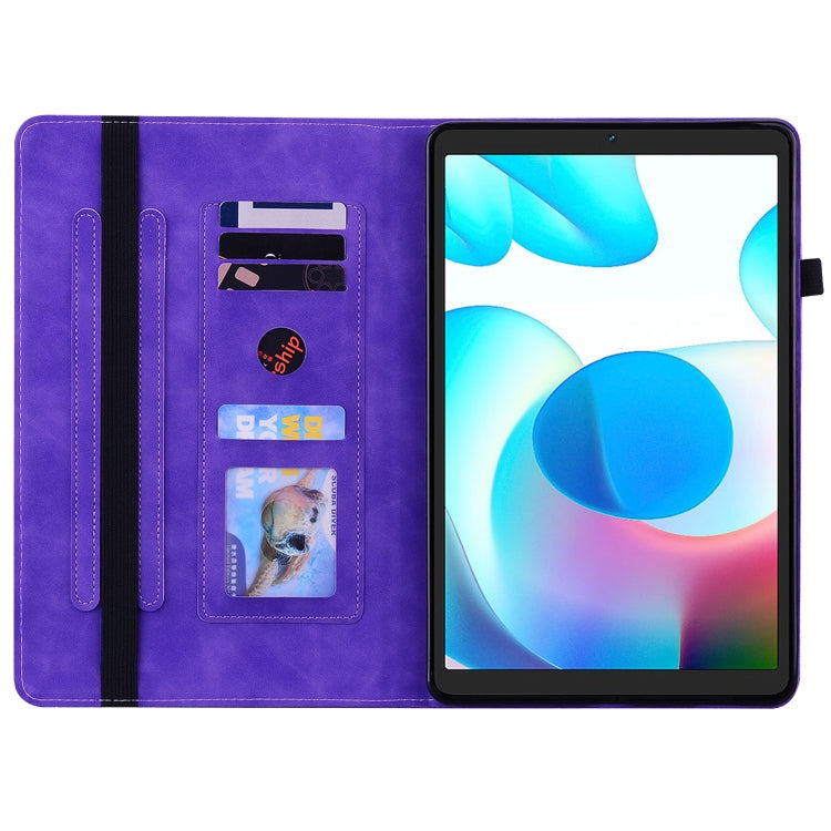 For OPPO Realme Pad mini 8.7 Skin Feel Solid Color Zipper Leather Tablet Case