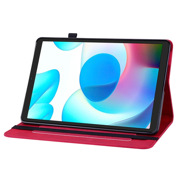 For OPPO Realme Pad mini 8.7 Skin Feel Solid Color Zipper Leather Tablet Case