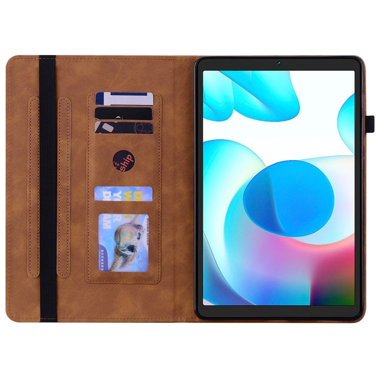For OPPO Realme Pad mini 8.7 Skin Feel Solid Color Zipper Leather Tablet Case